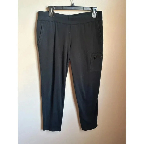 Ralph Lauren Active Petite Medium Black Cropped Athletic Pants, Sweatpants, M - Picture 1 of 6